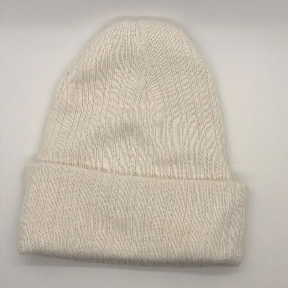 Wild Fable Cream Ribbed Womens Beanie